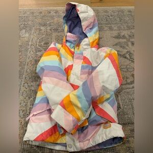 Button Colorful Striped Kids Jacket